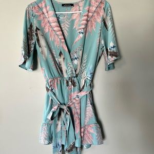 Blue Blush Romper